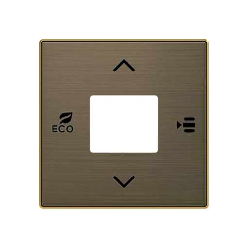 Cover Fh Without imprint for Thermostat Central cover plate Gold - Sky Niessen