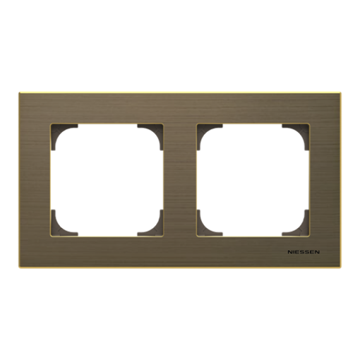 Frame 2-gangs Gold - Sky Niessen