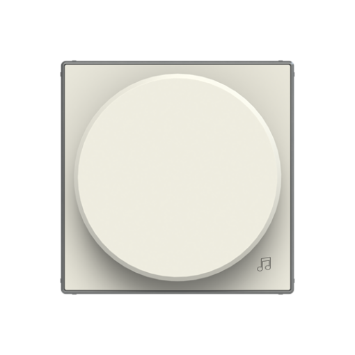 Cover potentiometer Sound symbol for Loudness control Turn button White - Sky Niessen
