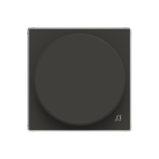 Cover potentiometer Sound symbol for Loudness control Turn button Black - Sky Niessen