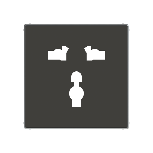 Cover socket outlet Without imprint Socket outlet Black  - Sky Niessen