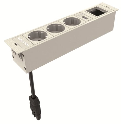 Workstation 3XSO1XUSB1Xspaces BL White  CEM