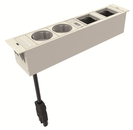 Workstation 2XSO1XUSB2Xspaces BL White  CEM