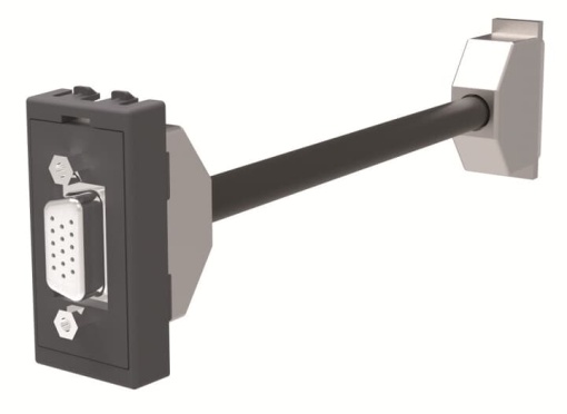 Audiovideo connector VGA Anthracite  CEM