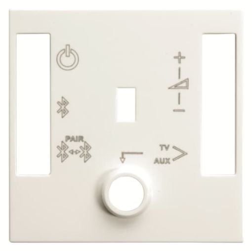 Cover platerocker Sound control Central cover plate White - Zenit