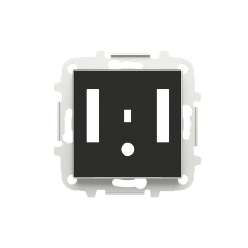 Cover sound Loudness control Central cover plate Black - Sky Niessen