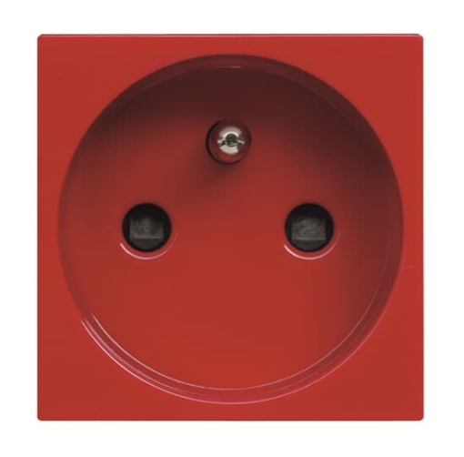 Socket outlet FR Without imprint Red   Zenit