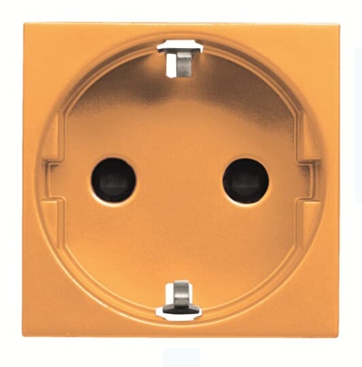 Socket outlet Schuko Without imprint Orange   Zenit