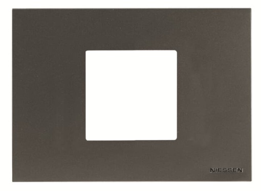 Frame 2 modules 1-gangs Anthracite - Zenit