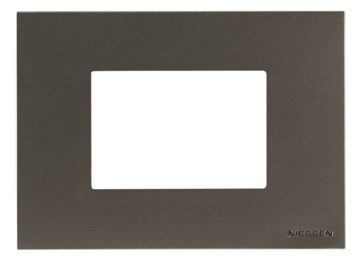 Frame 3 modules 1-gangs Anthracite - Zenit