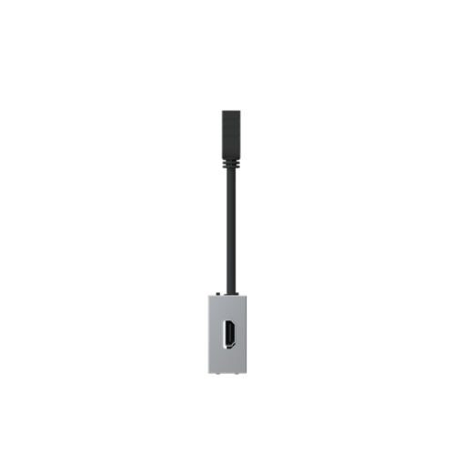 HDMI outlet Hdmi 1 gang Silver - Zenit