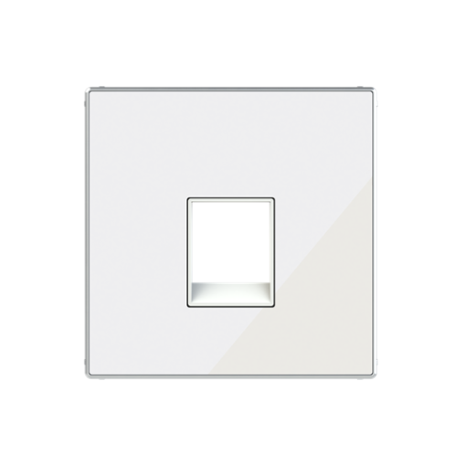 Cover data Telephone 1 gang White - Sky Niessen