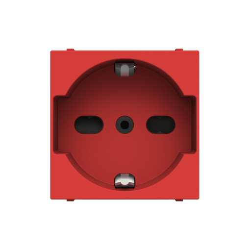 Socket outlet DEIT Without imprint Red   Zenit