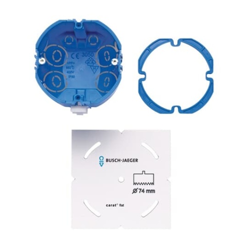 Mounting box set 1 gang blue  Buschaxcent