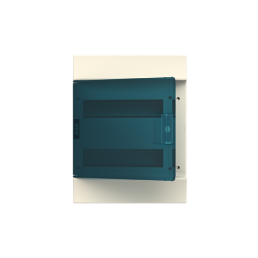 Consumer unit , Surface mounting, 24 modules, 2 rows, IP41,  Door Single, Plastic, Transparent, Dimensions 119.000 mm x 297.000 mm x 387.000 mm