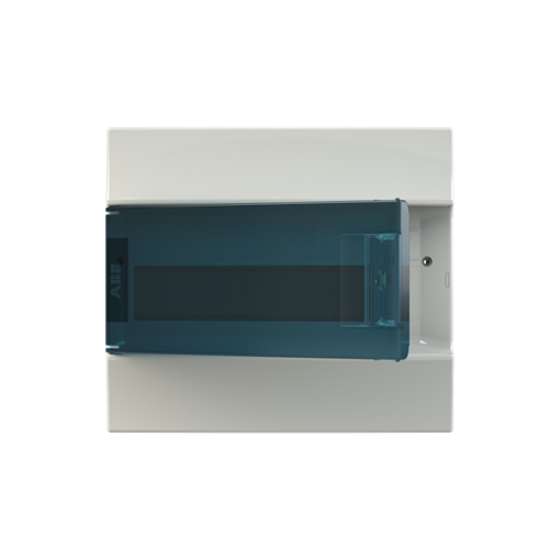 Consumer unit , Surface mounting, 12 modules, 1 rows, IP41,  Door Single, Plastic, Transparent, Dimensions 119.000 mm x 297.000 mm x 262.000 mm