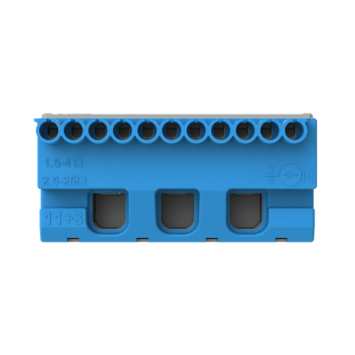 Terminal block screwless  N 11x154mm²3x25mm² 63 A A
