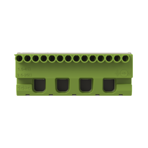 Terminal block screwless  PE 14x154mm²4x25mm² 63 A A