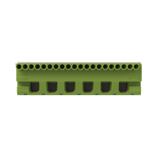 Terminal block screwless  PE 20x154mm²6x25mm² 63 A A