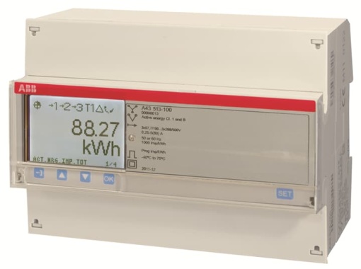 Energy meter 'Platinum', M-bus, 3-phase, 80 A