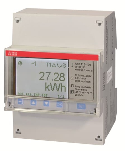 Energy meter 'Steel', M-bus, 1-phase, 6 A