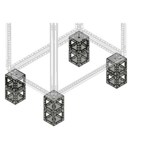 8 GALV. SHEET CORNERS PLINTH  H200MM