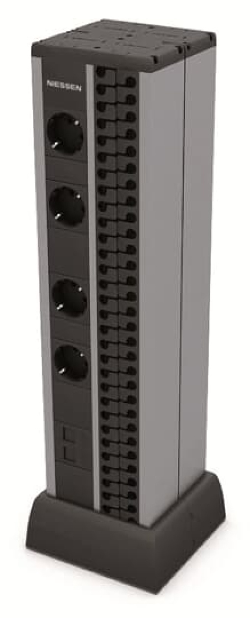 2minicolumn 2X4XSO1X2RJ45 AN Surface mounting Anthracite - CEM