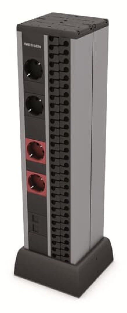 2minicolumn 2X2XSO2XSOR1X2RJ45 RC AN Surface mounting Anthracite - CEM