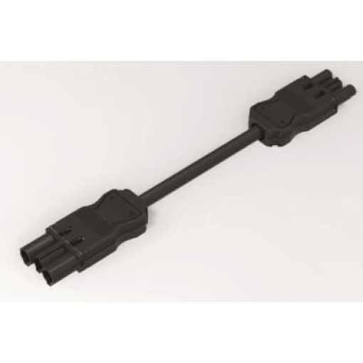 Cable 2m rapid connec. malefemale black - CEM