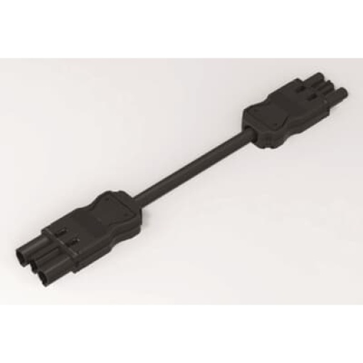 Cable 3m rapid connec. malefemale black - CEM