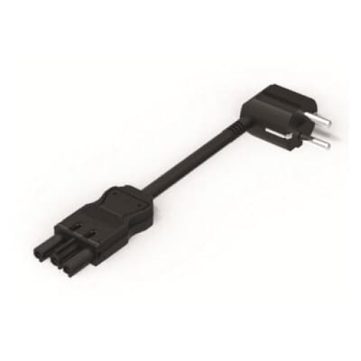 Cable 2m rapid con. schukofemale black - CEM