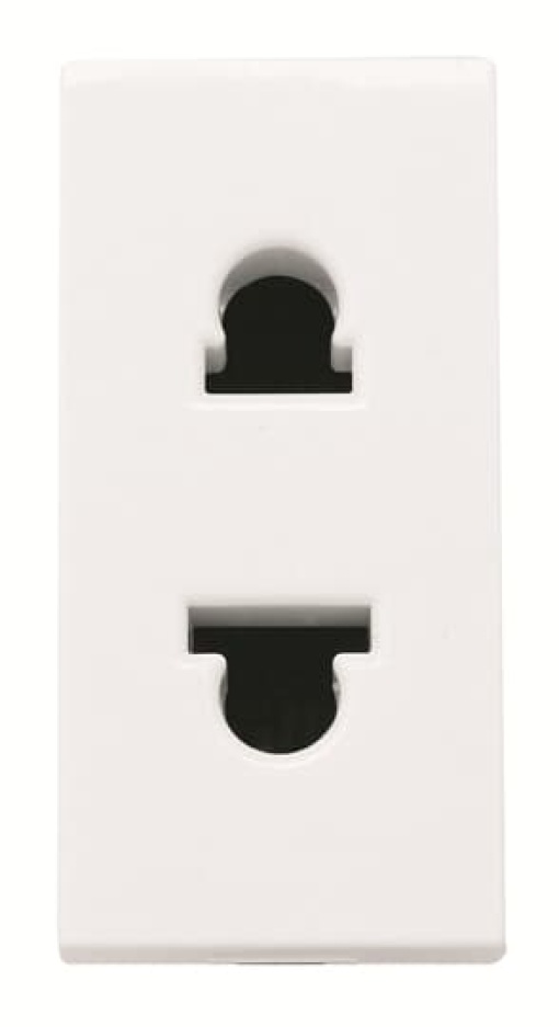 Socket outlet insertcover Without imprint White - Zenit