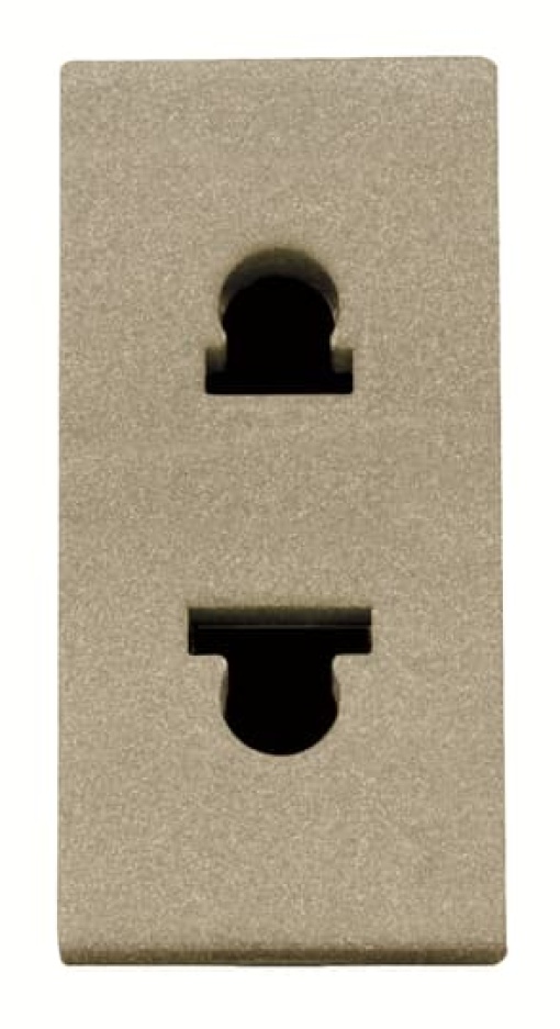 Socket outlet EUUS 2P Champagne  - Zenit