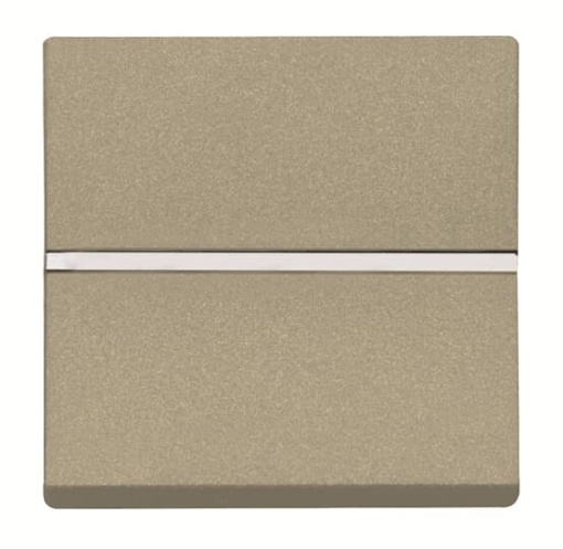 Pushbutton None Single push button Rocker 1 pole, 1NO 0NC 1CO Champagne - Zenit