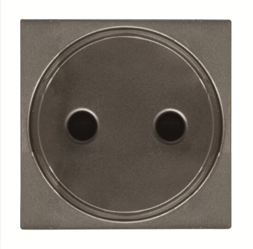 Socket outlet insertcover EURO plug Without imprint Anthracite - Zenit