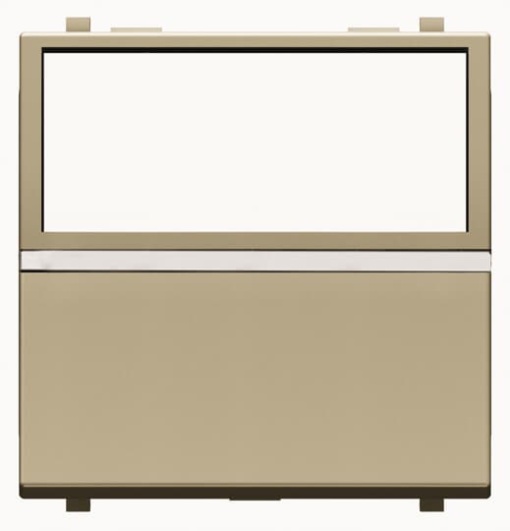 Pushbutton None Single push button Rocker 1 pole, 1NO 0NC 1CO Champagne - Zenit