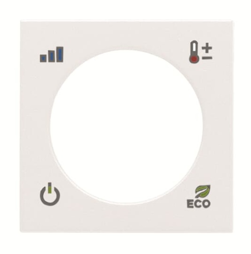 Cover platerocker Various symbols for Thermostat Central cover plate White - Zenit