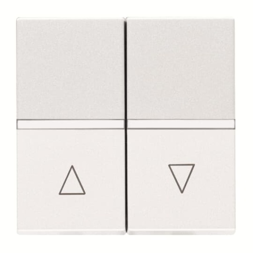 Blind control insertcover Rocker, 1-pole push button Off switch 1-pole 1P White - Zenit