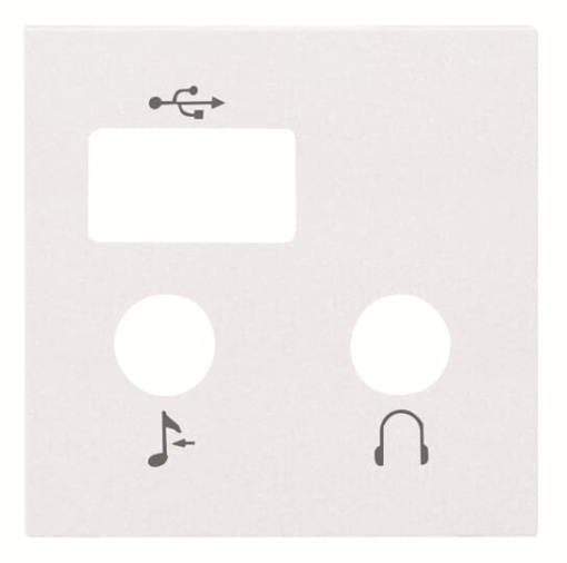 Cover plate USB Central cover plate White - Zenit