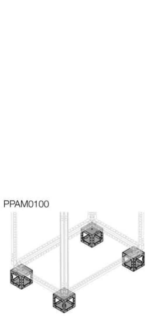 PPAM0100 Sockel Eckteil H100