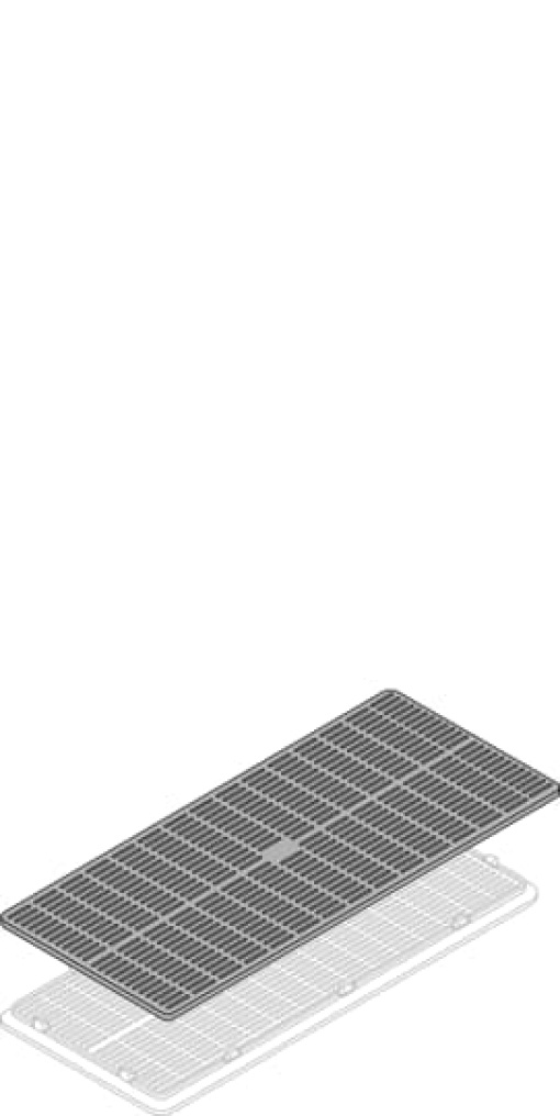 2 IP40 GRATES AERATED PANELS