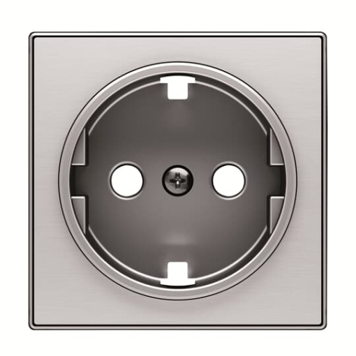 Cover socket outlet Without imprint Stainless steel - Sky Niessen