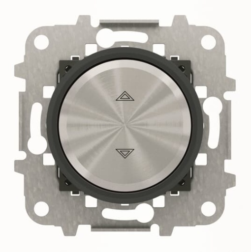 Blind control 1-pole push button 1P pole, Black - Skymoon