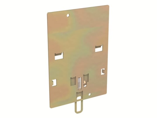 KIT DIN50022 XT1 4p PLATE DIN