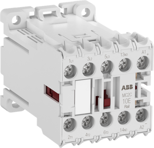 MC2C310ARWDD-RAIL Mini Contactor 17 ... 30 V DC - 3 NO - 0 NC - Ring-Tongue Terminals
