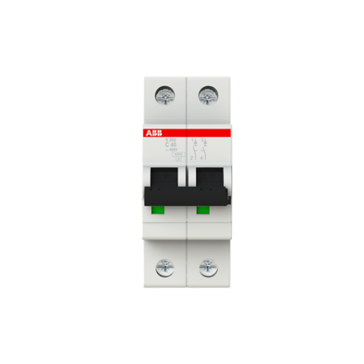 Miniature Circuit Breaker - S200 - 2P - 40 A - C - AC 6 kA