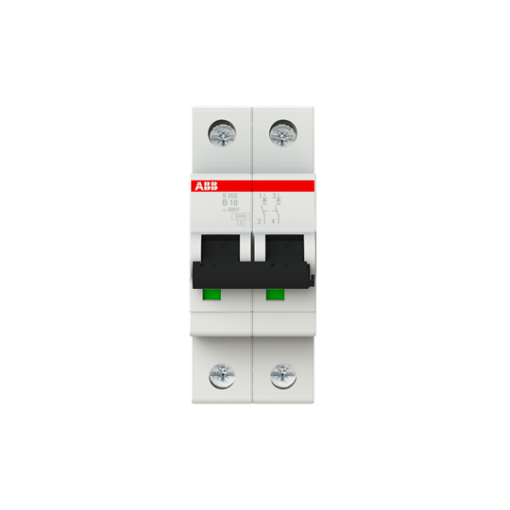 Miniature Circuit Breaker - S200 - 2P - 10 A - B - AC 6 kA