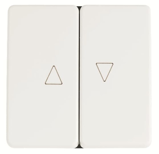 Blind control switch 1-pole push button 2 Rocker 1 pole, Alpin White - Stylo