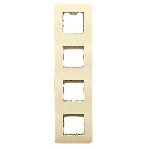 Frame 4-gang Cream white electro white - Stylo