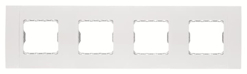Frame 4G 2M 8-gang White - Stylo